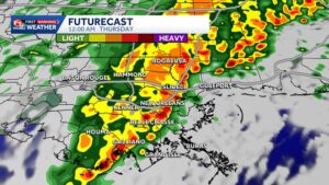 Tormentas de lento desplazamiento mantienen riesgo de inundaciones repentinas en Nueva Orleans este lunes