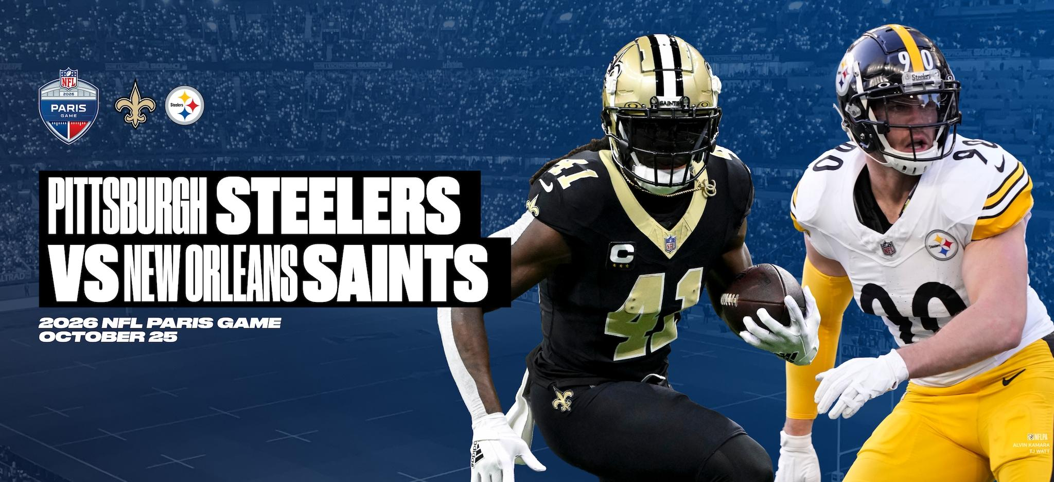 New Orleans Saints sufren derrota ante los Steelers en el histórico partido de la NFL en París