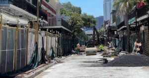 Cierre temporal en Decatur Street