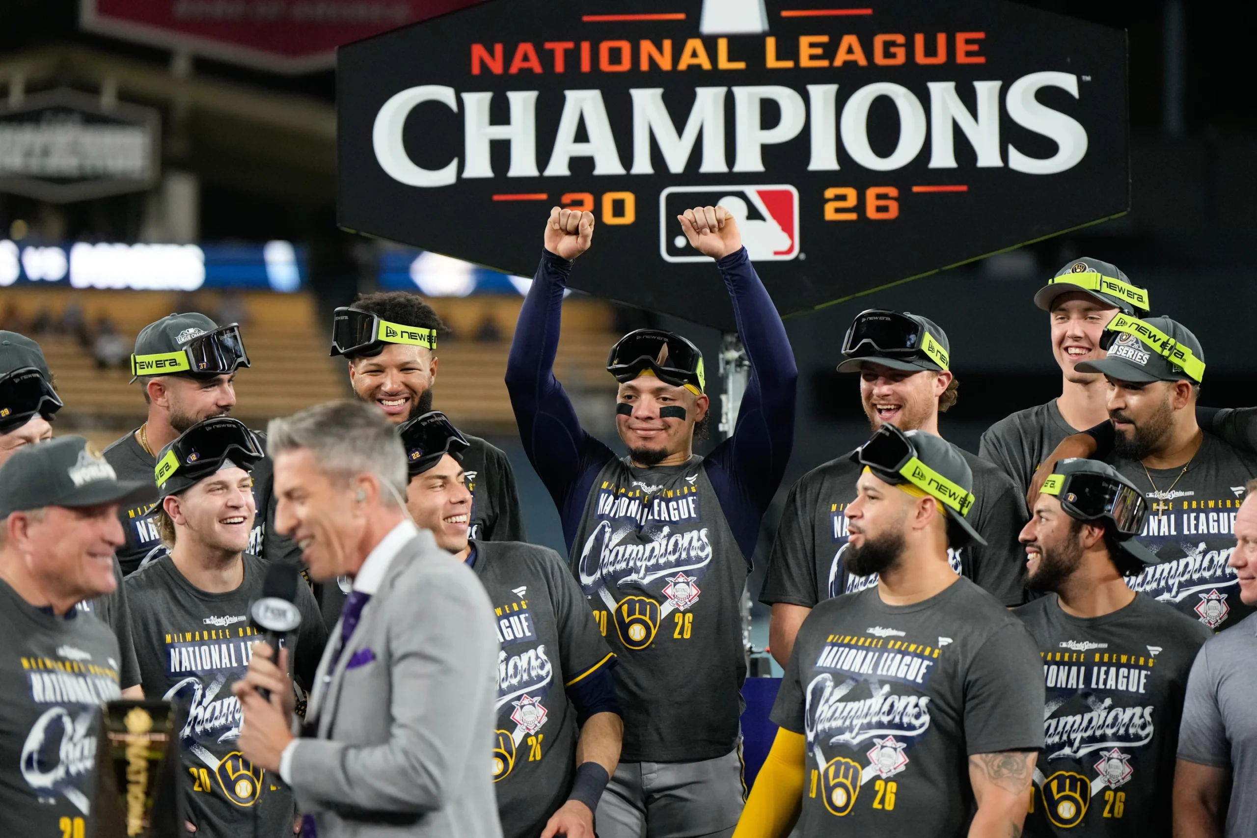 Brewers barren a los Dodgers y avanzan a la Serie Mundial por primera vez desde 1982